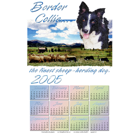 Border Collie calender